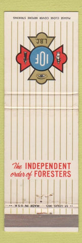 Matchbook Cover - Independent Order of Foresters WEAR