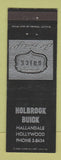 Matchbook Cover - Holbrook Buick Hollywood Hallandale FL