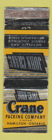 Matchbook Cover - John Crane Packing Company Hamilton ON WORN