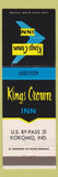 Matchbook Cover - Kings Crown Inn Kokomo IN