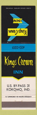 Matchbook Cover - Kings Crown Inn Kokomo IN