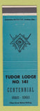 Matchbook Cover - Masons Tudor Lodge 1960 BLUE