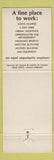 Matchbook Cover - United of Omaha Insurance NE