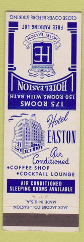 Matchbook Cover - Hotel Easton PA