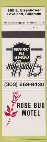 Matchbook Cover - Rose Bud Motel Loveland Colorado