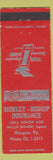 Matchbook Cover - Shirley Bishop Insurance Glasgow KY