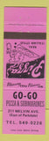 Matchbook Cover - Go Go Pizza Subs