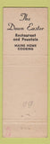 Matchbook Cover - Down East Motel Yarmouth ME Moccasins