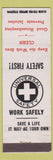 Matchbook Cover - Safety Workplace