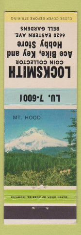 Matchbook Cover - Locksmith Coin Collector Bell Gardens CA