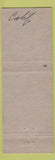 Matchbook Cover - Locksmith Coin Collector Bell Gardens CA