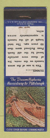 Matchbook Cover - Harrisburg to Pittsburgh Highway Diamond WEAR