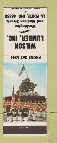 Matchbook Cover - Wilson Lumber La Porte IN