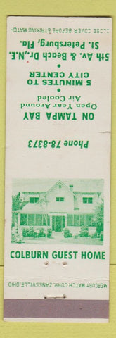 Matchbook Cover - Colburn Guest Home ST Petersburg FL