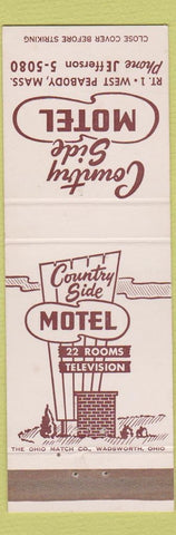 Matchbook Cover - Country Side Motel Peabody MA