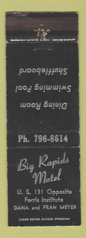 Matchbook Cover - Big Rapids Motel MI WEAR