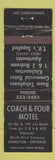 Matchbook Cover - Coach and Four Motel Hamilton ON WEAR