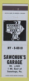 Matchbook Cover - Sawchuk's Garage Sanatoga PA blue