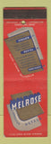 Matchbook Cover - Melrose Hotels Cleveland Toledo OH Buffalo NY WEAR