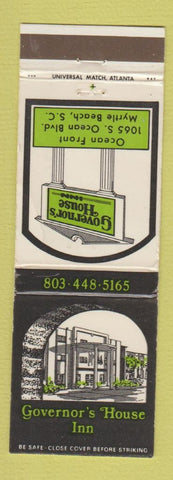 Matchbook Cover - Governor's House Myrtle Beach SC WEAR