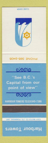 Matchbook Cover - Harbour Towers BC