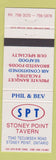 Matchbook Cover - Stoney Point Tavern ON