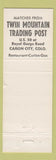 Matchbook Cover - Twin Mountain Trading Post Canon City Colorado WEAR