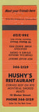 Matchbook Cover - Hushy's Restaurant Toronto ON