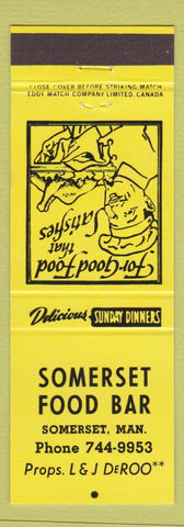 Matchbook Cover - Somerset Food Bar MB