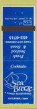 Matchbook Cover - Sea Breeze Restaurant Guilford CT WEAR