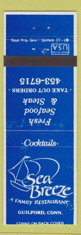 Matchbook Cover - Sea Breeze Restaurant Guilford CT WEAR