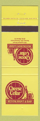 Matchbook Cover - Cheese Cellar Restaurant Society Hill PA