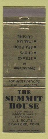 Matchbook Cover - Summit House Branford CT