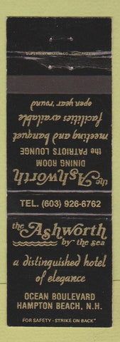 Matchbook Cover - Ashworth by the Sea Hotel Hampton Beach NH