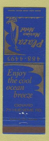 Matchbook Cover - Plaza Marina Motel Oxnard CA