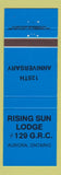 Matchbook Cover - Rising Sun Lodge #129 Aurora ON BLUE