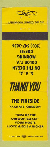 Matchbook Cover - Fireside Yachats OR