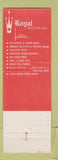 Matchbook Cover - Royal Motor Inn Walla Walla WA WEAR