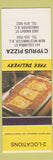 Matchbook Cover - Cyprus Pizza Vancouver New Westminster BC