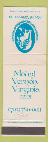 Matchbook Cover - Mount Vernon Inn VA