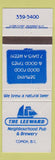 Matchbook Cover - Leeward Restaurant Comox BC CREASE
