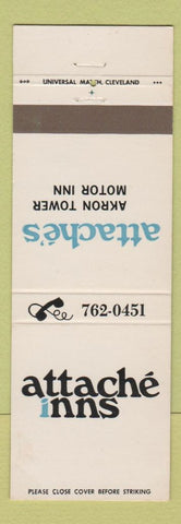 Matchbook Cover - Attache Inns Akron OH