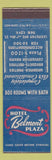 Matchbook Cover - Hotel Belmont Plaza New York City