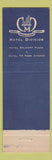 Matchbook Cover - Hotel Belmont Plaza New York City