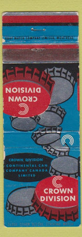 Matchbook Cover - Crown Division Bottle Caps WEAR