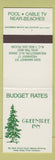 Matchbook Cover - Greentree Inn Wilmington NC