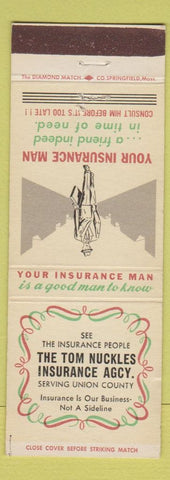 Matchbook Cover - Tom Nuckles Insurance