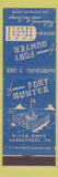 Matchbook Cover - Fort Hunter Harrisburg PA