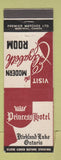 Matchbook Cover - Princess Hotel Kirkland Lake ON