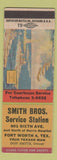 Matchbook Cover - Smith Bros Texaco oil gas Fort Worth TX
